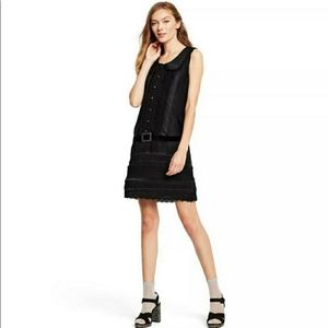 NWOT Anna Sui x Target Black Belted Mini Shirtdress - S